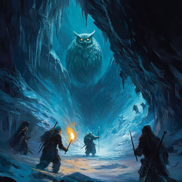 panthea a frozen icy cave with adventurers heading into it wit 50a60215 0c7e 410f b07a 422f69f87ee0