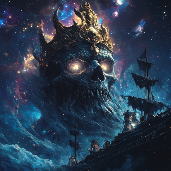 panthea a massive lich god with glowing eyes and a crown in sp 67646c10 e5fa 4cfc bc78 e4e9bc3ea34f